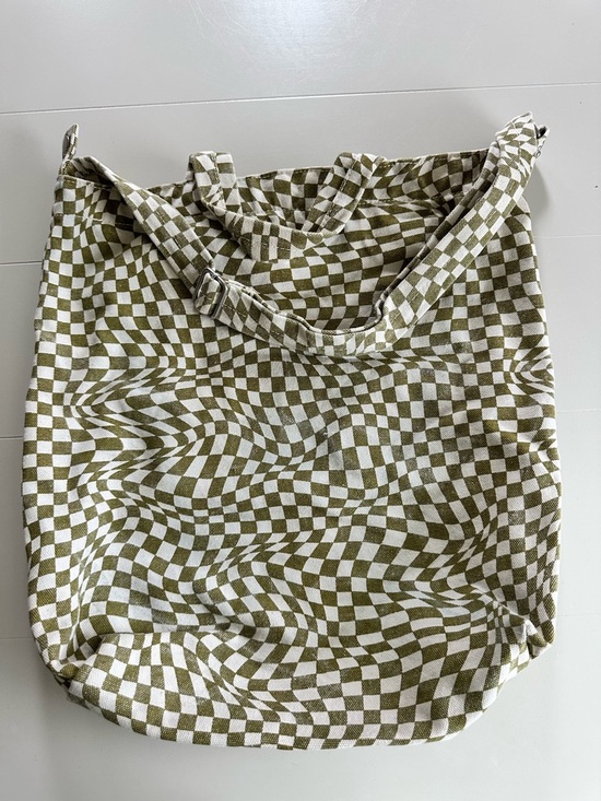 BAGGU Handbags - BAGGU Moss Trippy Checkered Duck Bag